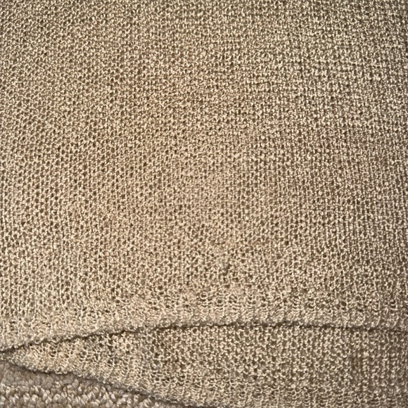 Nordstrom BP Summer Open Knit Beige Crochet Airy Long Sleeve Sweater XS Sheer - Picture 10 of 11